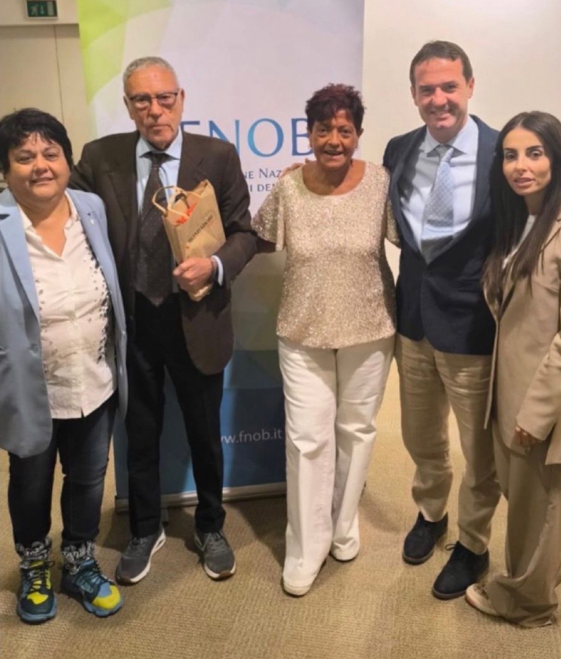 Da sinistra: Elvira Tarsitano, Giuseppe Vitale, Antonietta Foggiano, Marco Giampaoli e Carla Cimmino