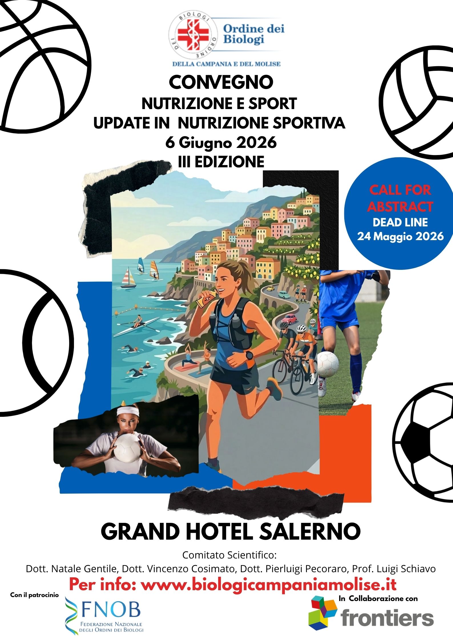 “Nutrizione e Sport”: il 6 giugno, a Salerno, la terza edizione della conferenza organizzata dall’OBCM. Prorogata la scadenza per la Call for Abstract